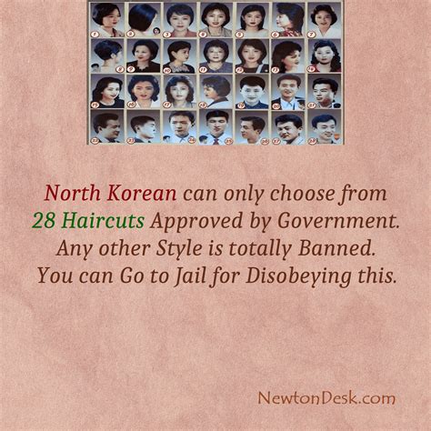 Twenty Eight Official Haircut For North Korean - Country Facts