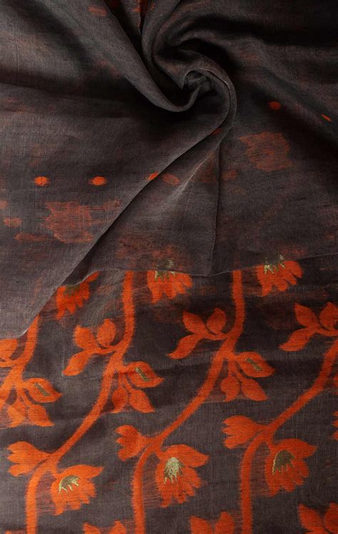 Pati Lata Gap Jamdani without Blouse Piece - 0392 – AEVUM