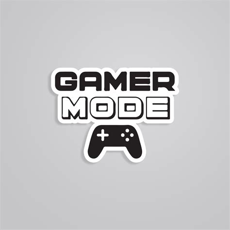 Gamer Mode Stickers - Power Up Your Style with Gaming Flair