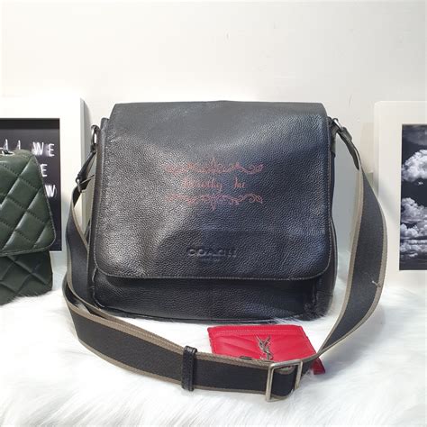 Coach Made in Vietnam Men's Leather Sling Bag, Luxury, Bags & Wallets ...