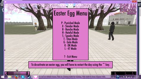 Image result for Yandere Sim Extras Cheat Code