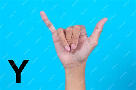 Premium Photo | Finger Spelling the Alphabet in American Sign Language ...