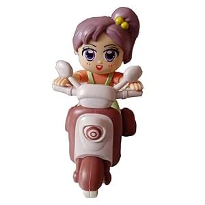 AGSS Group Cartoon Scooter with Cute Girl Doll Rider, Unbreakable Push ...
