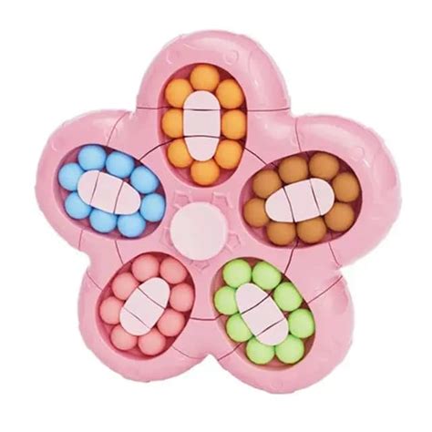 Buy SAS Fingertip Gyro Rubks Cube IQ Ball Multi Colours for Kids (Pink ...