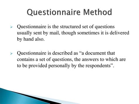 Questionnaire Method Example 的图像结果