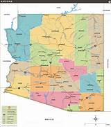 Arizona Map with Counties, Cities, and Highways | MapNations