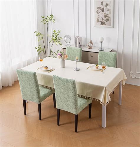 Universal Fit Stretchable Jacquard Chair Cover – 220 GSM Green – House ...
