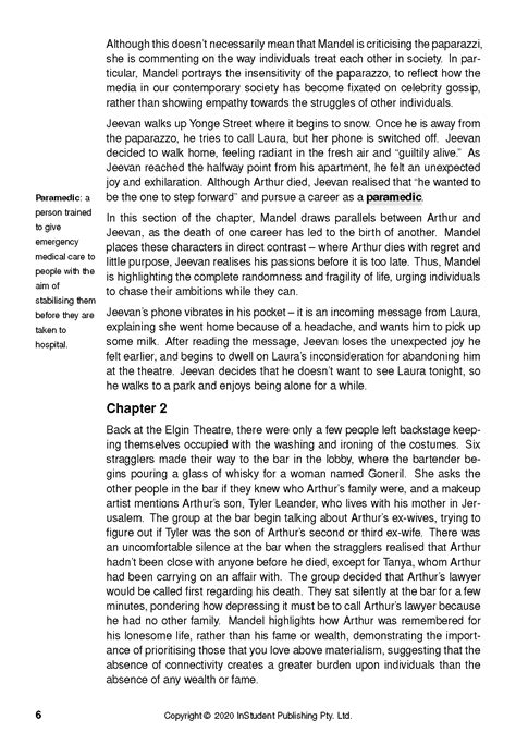 Text Guide: Station Eleven by Emily St. John Mandel – ATAR Notes