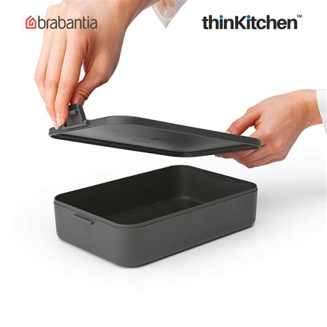 Buy Brabantia Make Take Large Lunch Box Dark Grey Online at thinKitchen