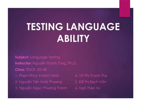 Language Testing 的图像结果