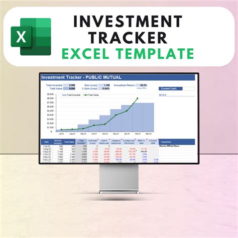 🔥INSTANT🔥 Investment Tracker Excel Template : Investment Tracker ...