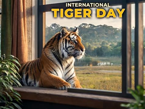 International tiger day background | Premium AI-generated PSD