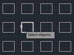 AutoCAD Array How to Select Single Object 的图像结果