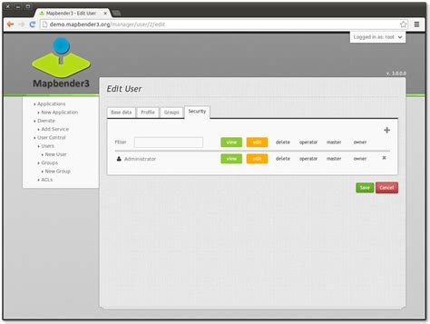 Mapbender3 Quickstart — OSGeo-Live 9.0 Documentation