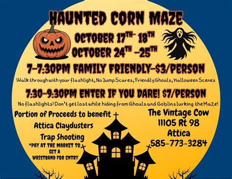 Haunted Corn Maze! , 11105 Route 98, Attica, NY, 17 October 2025 ...