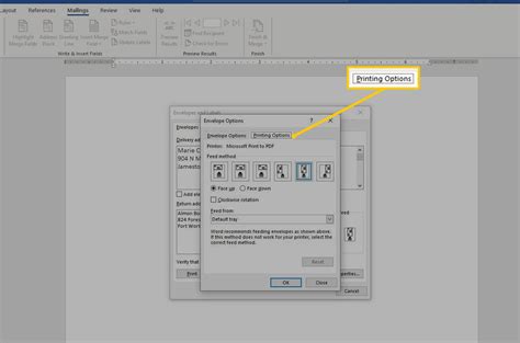 Image result for Create Envelopes Word 2010