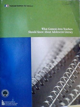 What Content-Area Teachers Should Know About Adolescent Literacy. 2007 ...