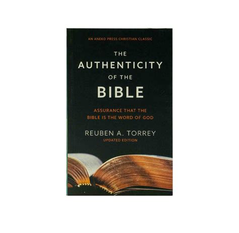 The Authenticity of the Bible: Assurance that the Bible is the Word of ...