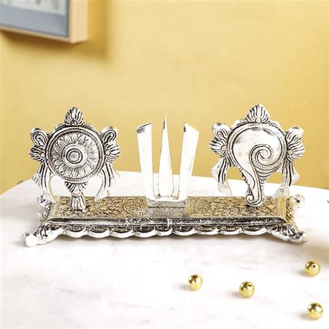 Buy CraftVatika Tirupati Balaji Tilak Showpiece, Vishnu Symbol on Base ...