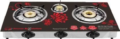 SURYA CRYSTAL Glass, Steel Automatic Gas Stove Price in India - Buy ...