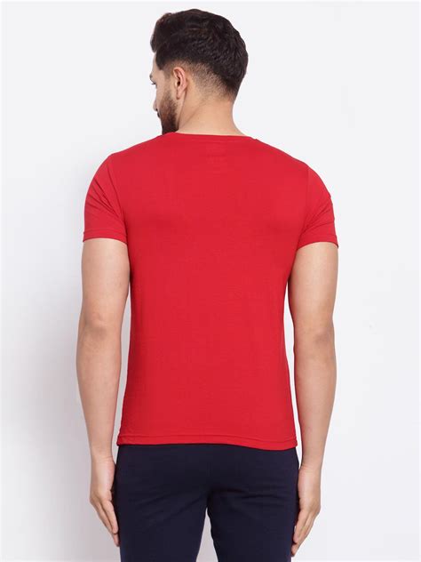 Sporto Men's Spider man Print Half Sleeve Red T-Shirt Online