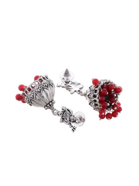 Temple Jhumki Earrings for Women Online at Silvermerc | GME_2635 ...
