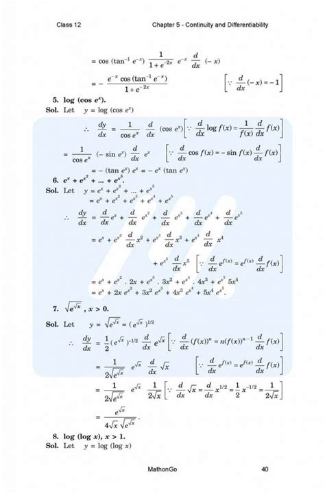 Image result for Class 12 Math CH 5.4