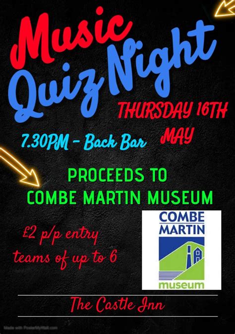 MUSIC QUIZ, High Street, EX34 0HS Combe Martin, United Kingdom ...