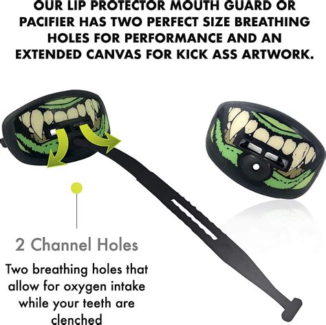 DAMAGE CONTROL Pacifier Mouthpiece Mouth Piece for Sports Football Mouthpiece with Helmet Strap ...