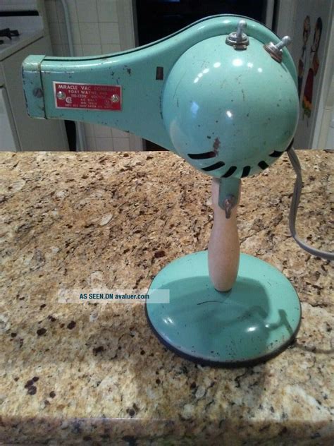 VINTAGE HAIR DRYER MIRACLE VAC ANTIQUE DECOR RARE AQUA | #56372536