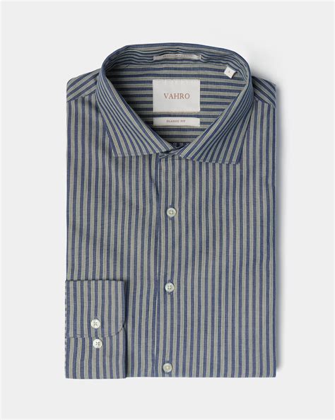 Buy Men’s Kingsley Stripes Nautical Dress Shirt | Classic Smart Shirt ...
