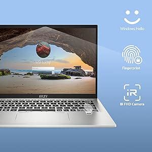 MSI Prestige 14H, Intel 12th Gen. i5-12450H, 36CM FHD+ 60Hz Laptop ...