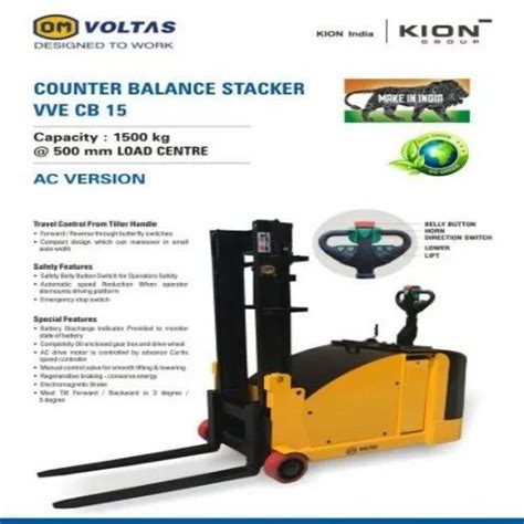 Electrical Operated Stackers - OM Counter balance stacker VVE CB 1.5ton ...