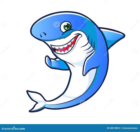 Cartoon Friendly Shark