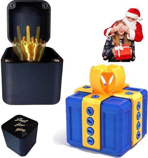 Amazon.com: The Annoying Present with Middle Finger, Annoying Gift Box ...