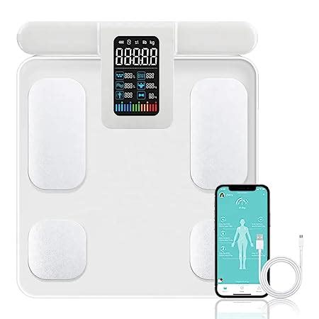 Smart Body Fat Scale, 8 Electrode Large Display Smart Scale, Digital ...
