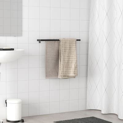 SKOGSVIKEN towel rail, black, 60 cm (23 ½") - IKEA