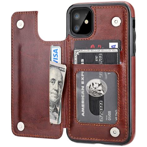Amazon.com: for iPhone 11 Wallet Case with Card Holder,OT ONETOP PU ...