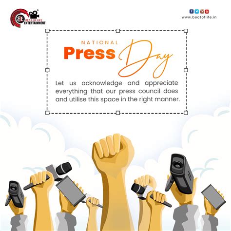 National Press Day - Beat of Life Entertainment