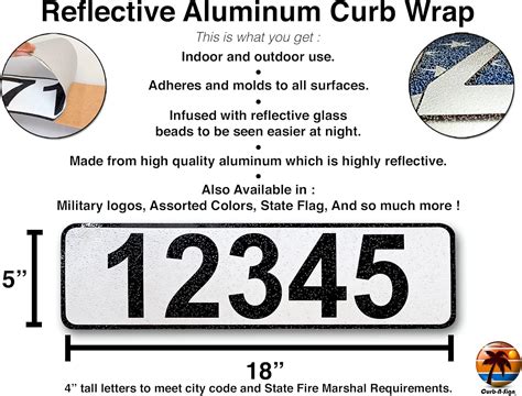 Buy Curb-N-Sign, Assorted Colors Curb Wrap,, Free Squeegee, Reflective ...