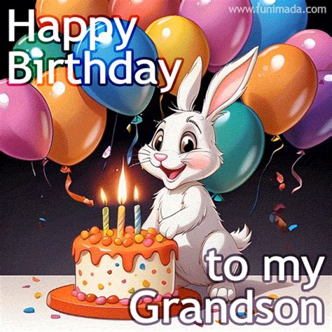 Happy Birthday Grandson Animated GIFs - Download on Funimada.com