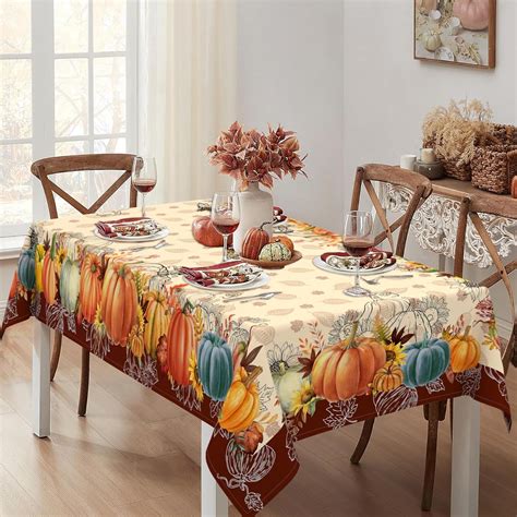 Fall Tablecloth, Fall Tablecloths for Rectangle Tables, Fall Table ...