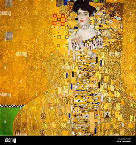 Gustav Klimt, Portrait of Adele Bloch-Bauer I, 1907 Stock Photo - Alamy