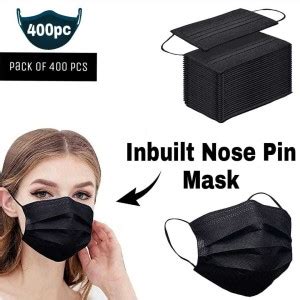 Maskish ultra-surgical-black-400pc Surgical Mask With Melt Blown Fabric ...