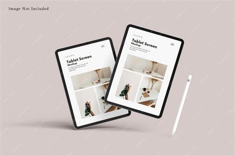 Tablet screen mockup | Premium PSD