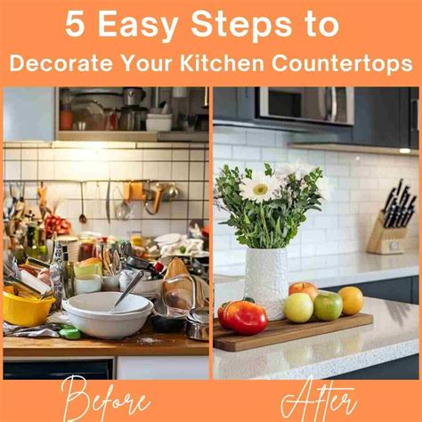 How to Decorate Your Kitchen Countertops in 5 Simple Steps