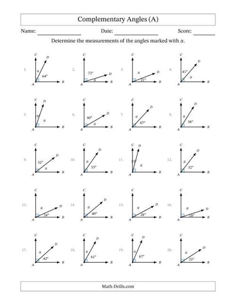 Image result for Complementary Angles Geometry