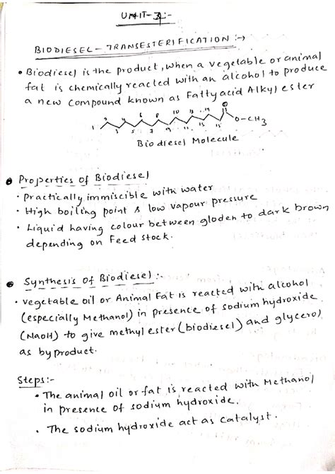 Chem unit-3 imp - Computer science and engineering - Studocu