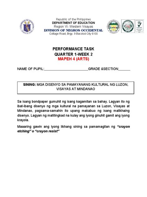 Image result for Performance Task 4