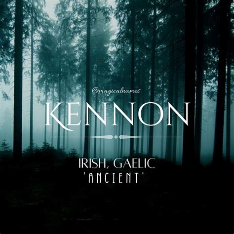 Kennon 🌿 - Ancient Irish Gaelic Baby Boy Name